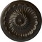 Ekena Millwork Flower Spiral Ceiling Medallion (Fits Canopies up to 2"), 12 1/4"OD x 2 1/4"P, Stone Hearth CM12FLSHF - alternate 1